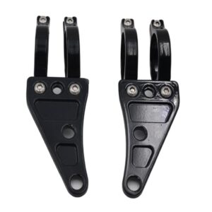 SKAIFALL® Black Headlight Bracket Clamps For Cruisers Motorcycle 41Mm Fork Tube