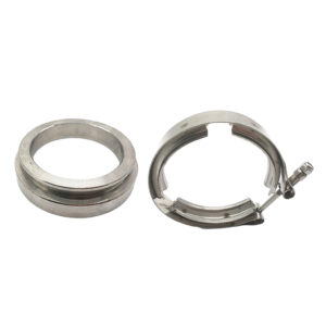 SKAIFALL® Gt45 Turbo Charger 3.25 Turbo/Downpipe Exhuast Steel V-Band Clamps + Flange"