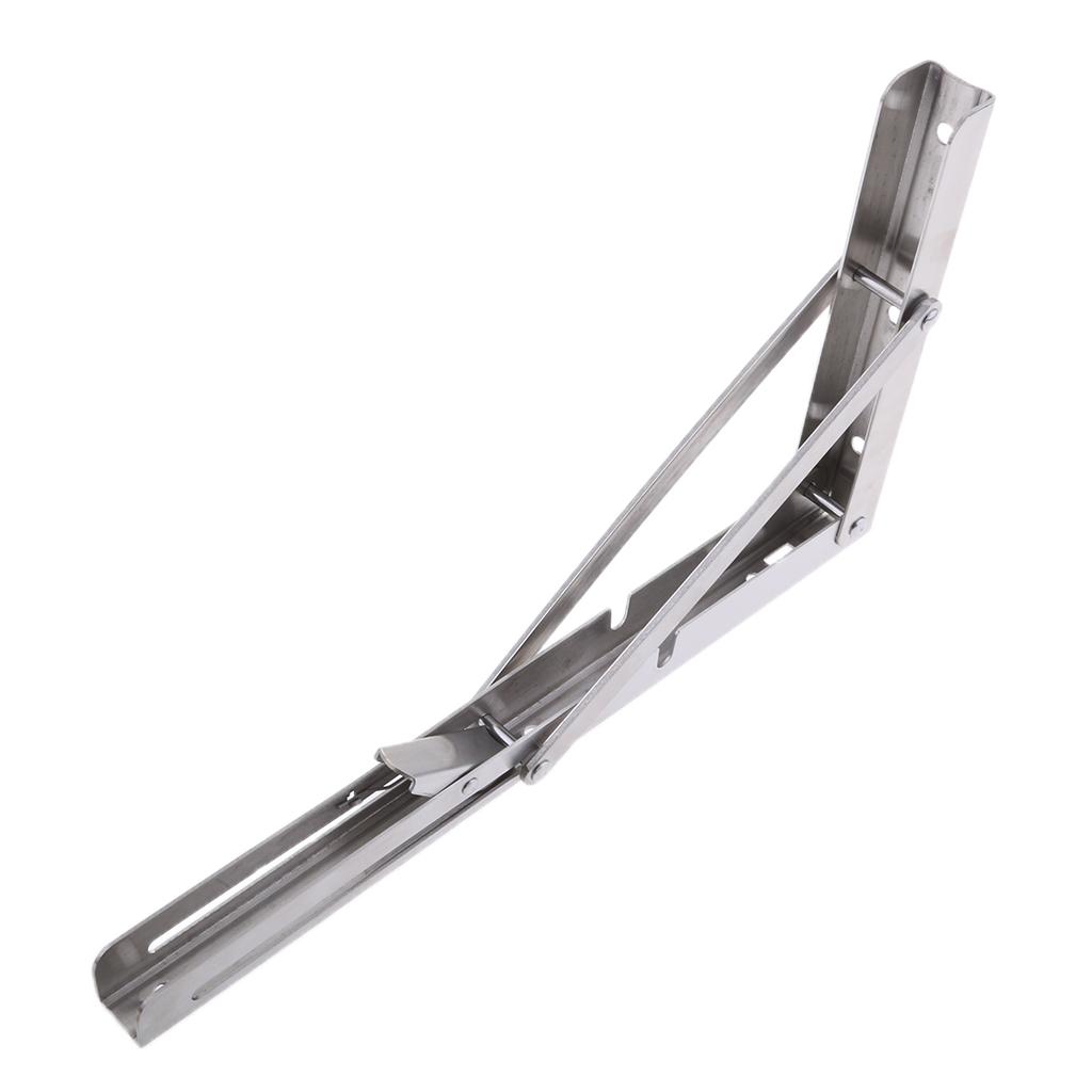 SKAIFALL® Lightweight 304 Stainless Steel Folding Boat Bench Shelf Table Bracket 12In - Image 3