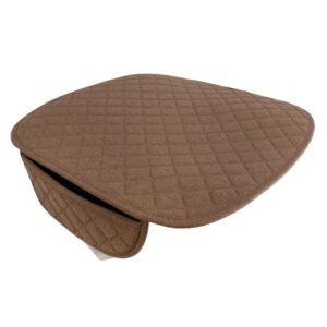 SKAIFALL® Breathable Flax Bamboo Car Seat Cover Pad Mat Chair Cushion Coffee