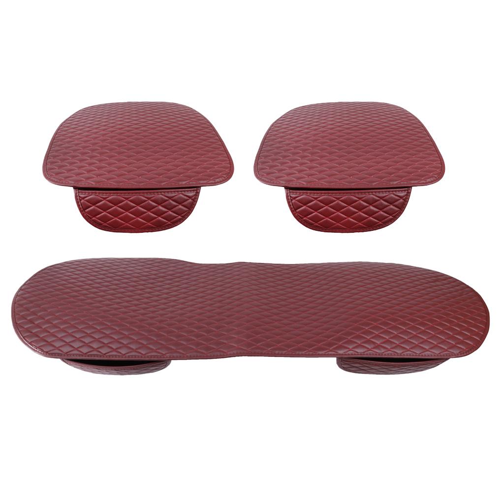 SKAIFALL® 1Set Breathable Car Seat Covers Pad Seats Cushion Luxurious Universal Red