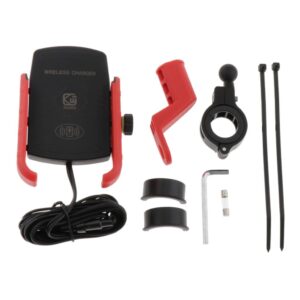 SKAIFALL® Motorcycle Mobile Phoneholder Scooter Stand Mount Bracket+Usb Charger Blue