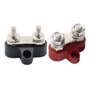 SKAIFALL® Bus Bar Power Terminal Block Negative M6+M8 Positive Power Distribution Stud