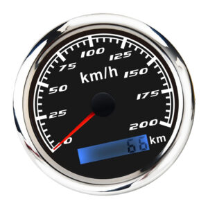 SKAIFALL® Marine Car Digital Gps Speedometer Gauge 0-200 Km/H Pulse Signal Black