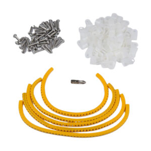 SKAIFALL® 100 Pack Rope Light P-Style Mounting Clips With Compatible Stainless 0.313 Inch