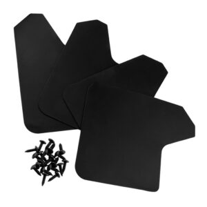 SKAIFALL® Mf12-Bas-Blk Mud Guards Splash Protectors Car Set Of 4 Pcs Black Front Rear