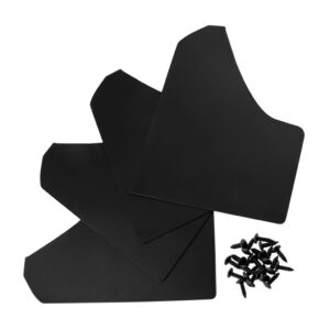 SKAIFALL® Universal Mud Guards Splash Protectors Car Set Of 4 Pcs Black Front Rear