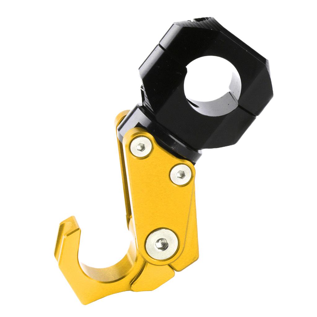 SKAIFALL® Cnc Alloy Folding Hanger Hook Buckle For 22Mm Handlebar Motorcycles Golden