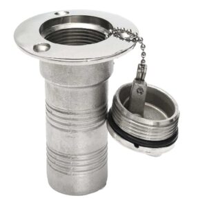 SKAIFALL® Hose Deck Fill Filler Keyless Cap For Diesel 50Mm Boat 316 Stainless Steel