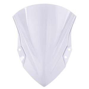 SKAIFALL® Motorcycle Windshield Baffle Wind Deflectors+Bracket For Ninja 400 18+ Clear