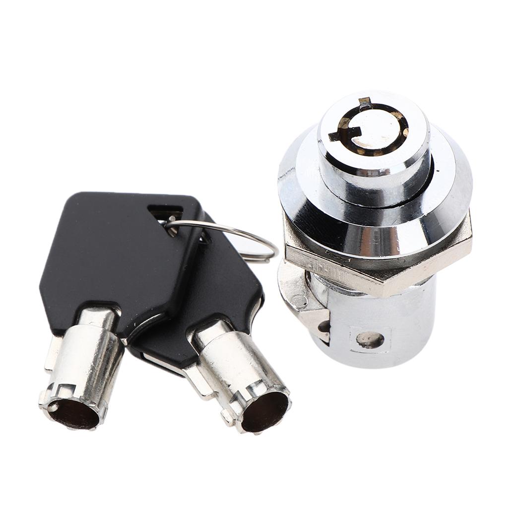 SKAIFALL® Zinc Alloy Tubular Cam Lock With Chrome Finish And Offset Cam With 2 Keys - Image 5