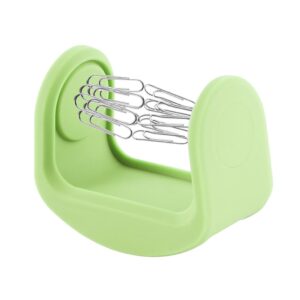 SKAIFALL® Magnetic Silicone Paper Clip Swinging Holder Office Desk Organizer Green
