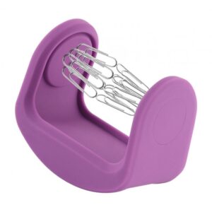SKAIFALL® Magnetic Silicone Paper Clip Swinging Holder Office Desk Organizer Purple