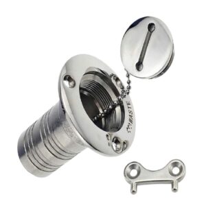 SKAIFALL® 50Mm Marine Boat Waste Tank Deck Fill Cap With Key 316 Stainless Steel