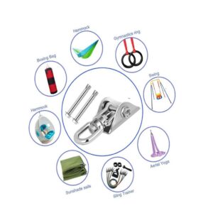 SKAIFALL® Heavy Duty Swing Hangers Suspension Hook 1000 Lb Capacity, 360 Deg Rotat...